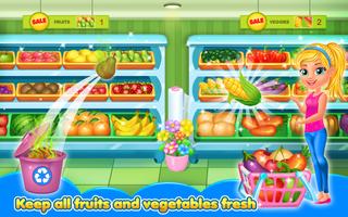 Grocery Supermarket Girls Game capture d'écran 3
