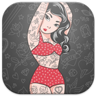 Tattoo your photo editor art icône