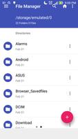 Blue File Manager Plakat