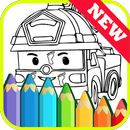 The Book Coloring for Robocar Police by Fans APK