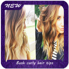 Bush curly hair tips icône