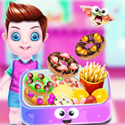 Mom lunchbox recipe maker -School food cooking icon