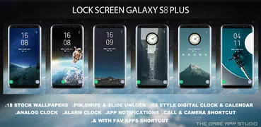 Lock Screen Galaxy S8 Plus App