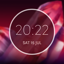 APK Digital Clock Widget Moto Z2 Play ~Round Time Face