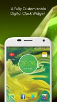 Digital Clock Widget Moto Z2 Play ~Round Time Face screenshot 1