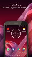 Moto Z2 Play Digital Clock Widget Unlocked Affiche