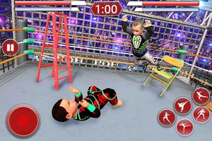 Kids Wrestling Revolution 3D: Cage Fight wrestler Affiche