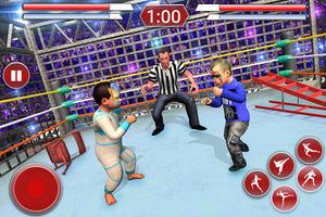 Kids Wrestling Revolution 3D: Cage Fight wrestler capture d'écran 1