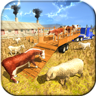 rolnictwo transport zwierząt ikona