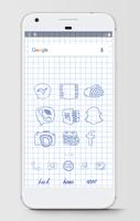 برنامه‌نما Hand drawn - Icon Pack Theme w عکس از صفحه