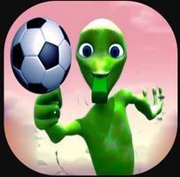 The Green Alien Football Dance Affiche
