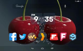 Fresh Cherries Live Wallpaper imagem de tela 2