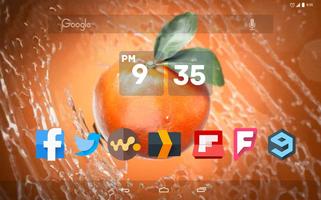 Fresh Mandarin Live Wallpaper capture d'écran 3