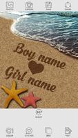 Write Name On Sand Affiche