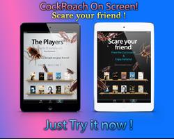 برنامه‌نما Cockroach on screen Prank App عکس از صفحه