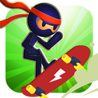 Stickman Skater boy games icône