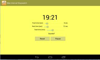 Bike Interval Stopwatch captura de pantalla 2