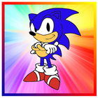ikon Coloring Speed Hedgehog Kids