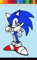 Coloring Speed Hedgehog Kids captura de pantalla 1