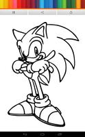 Coloring Speed Hedgehog Kids captura de pantalla 2