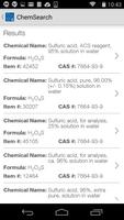 ChemSearch capture d'écran 1