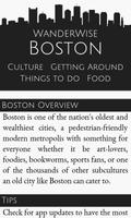 WanderWise Boston poster