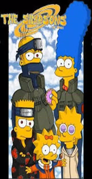 Naruto Simpsons 1920 x 1080 HDTV 1080p Wallpaper