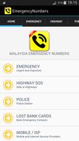 Malaysia Emergency Numbers capture d'écran 1