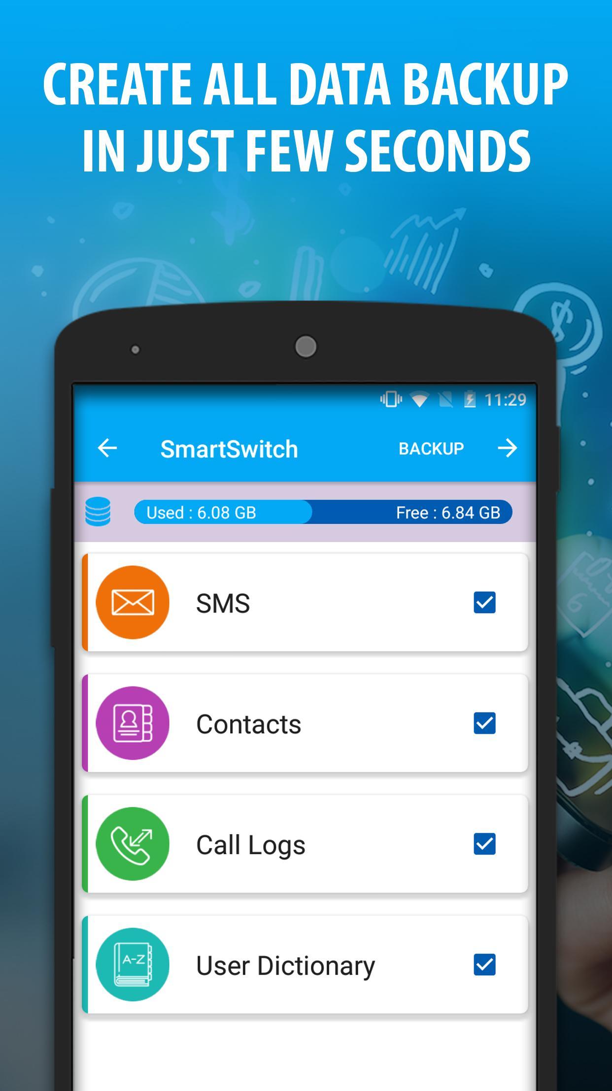 Android 用の スマートスイッチ2018 電話のバックアップと復元 Apk をダウンロード