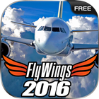 Flight Simulator 2016 FlyWings أيقونة