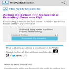 TheWebCheckIn icon