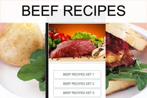 Beef recipes poster