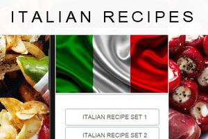 Italian recipes poster