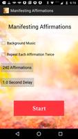 Manifesting Affirmations Cartaz