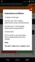 Citrus Maturity Calculator screenshot 1
