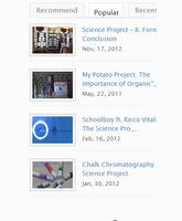 Science Project Videos Affiche