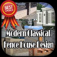 Modern Classical Fence House Design পোস্টার