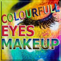 Colourfull Eyes makeup পোস্টার