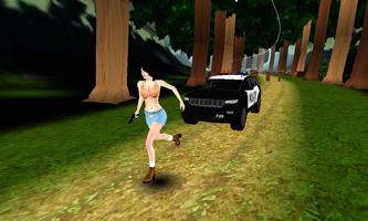 Escape Girl Run 3D captura de pantalla 2