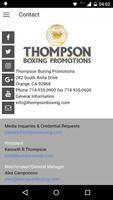 Thompson Boxing Promotions capture d'écran 3