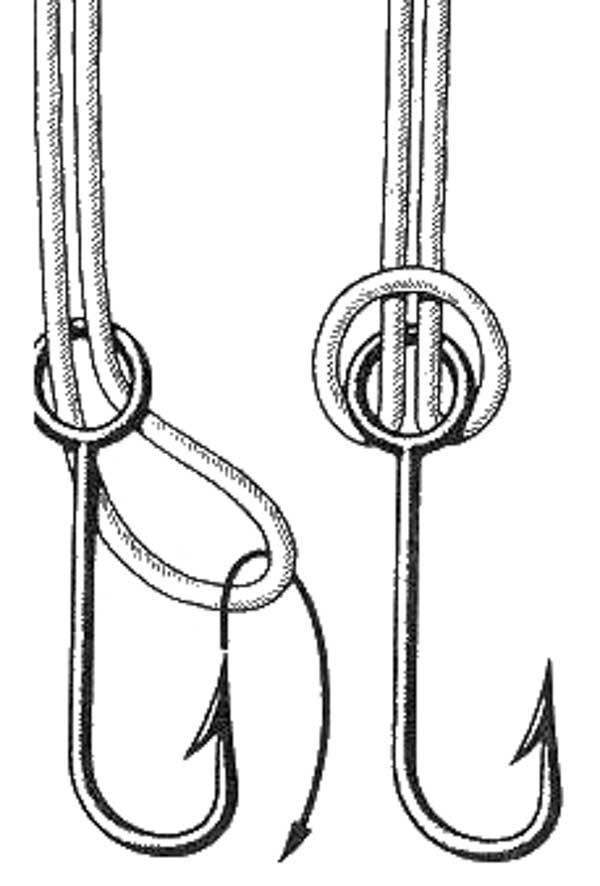 Узел на конце снасти. Петлевой узел для рыбалки. Узел незатягивающаяся петля для рыбалки. Узел для привязывания крючка к леске. Узел для крючка рыболовного к леске с ушком.