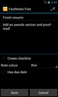 FastNotes Sticky Note Widget screenshot 1