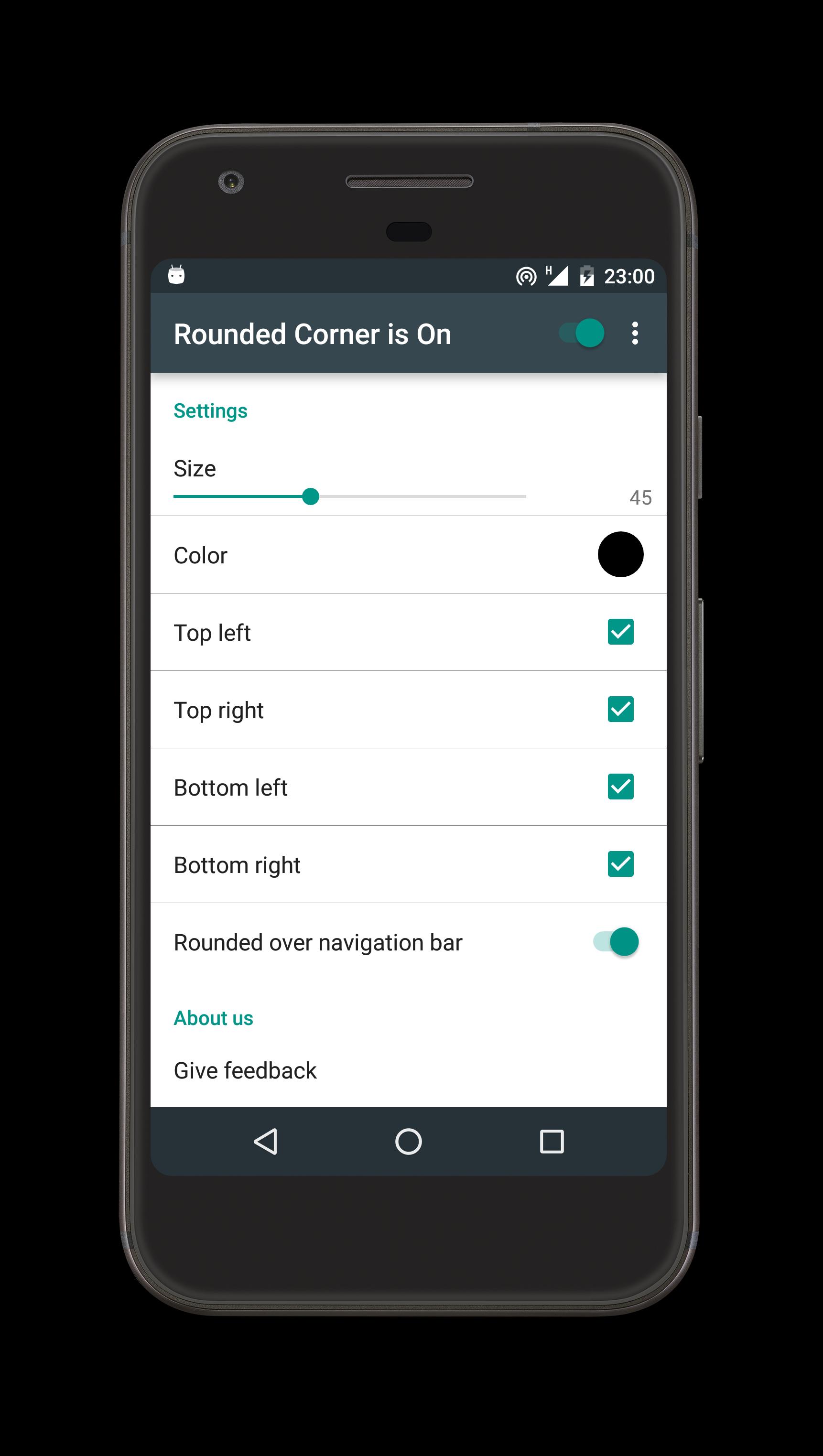 Rounded. Corners android