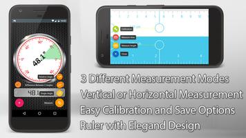 Angle Meter Visual+Bubble+Ruler+Compass Affiche
