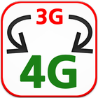 3G to 4G converter ícone