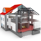 3D Model Home 아이콘