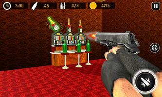 Bottle Shoot Game Gun Shooting Ekran Görüntüsü 1