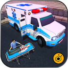 Ambulance redding sim 17 - 911 noodhulpmiddel 3D-icoon