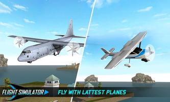 Летающий симулятор 2017 - летный пилот самолета 3D скриншот 2