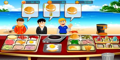 Professional burger shop: Top Burger Master game تصوير الشاشة 1